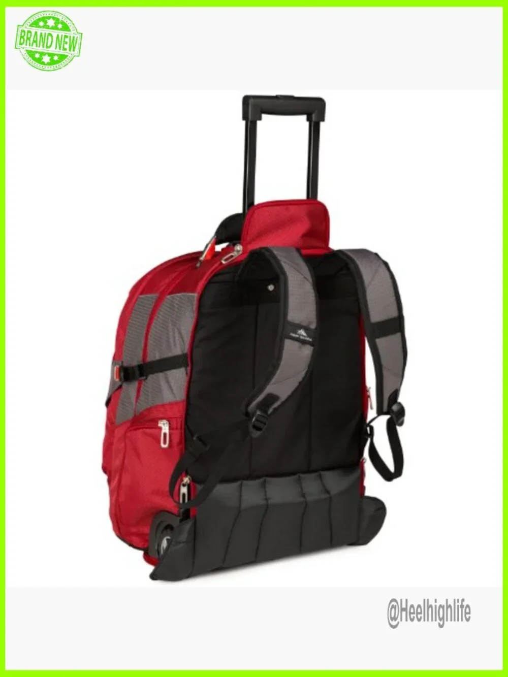 Rolling Laptop Backpack with Wheels, Padded 17-Inch Compartment, Water Resistant - Picture 4 of 4